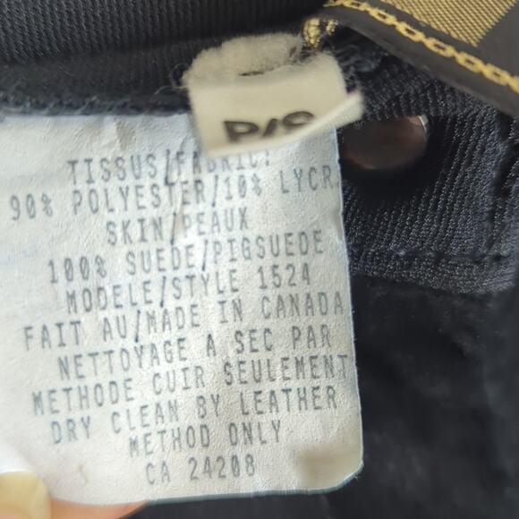 Vintage Laurence Roy Leather & Suede Patch Streetwear Pants Women's Size Small - Picture 4 of 11